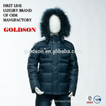 Long Warm Winter Jacket Kid's Boy Long Goose Down Jacket with Fur Hood